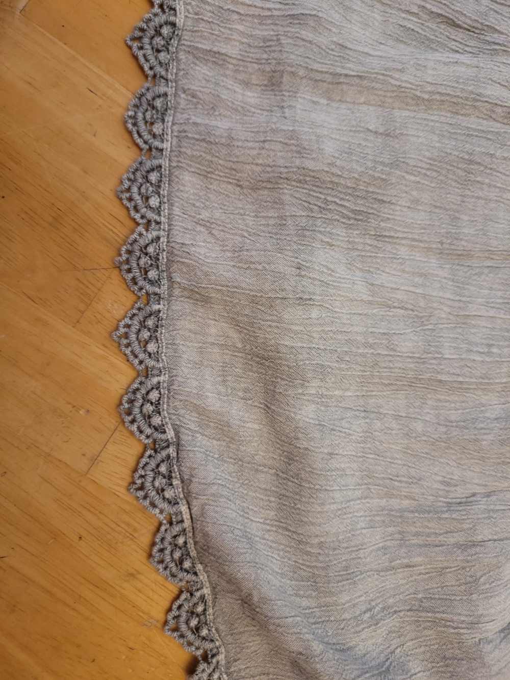 Bohemian Embroidered V-Neck Maxi Dress in Light Gray NWOT - Picture 7 of 8